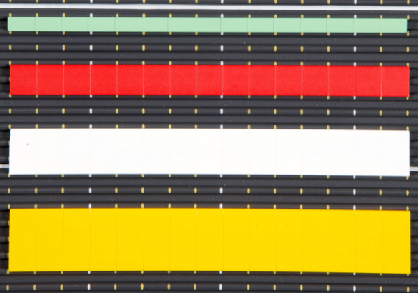 Magnetic Plannng Text Plates. 4 depth and 12 colour options