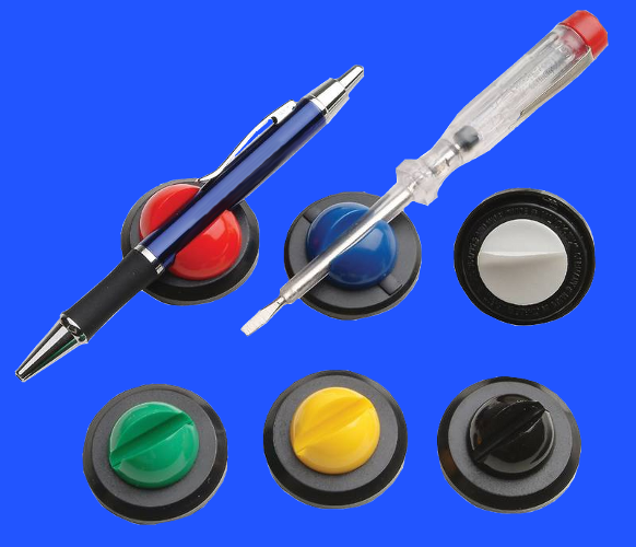 Adhesive backed Pen Clips, product colour range