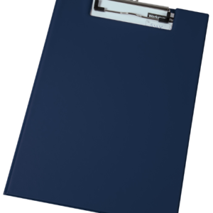 A4 Privacy Clipboard, blue, cover closed