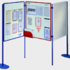 Free Standing Visualisation Board System, expanded formation