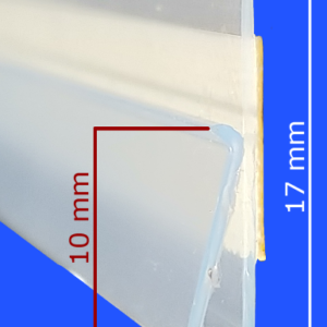 Adhesive backed Channel Strips, profile & dimensions