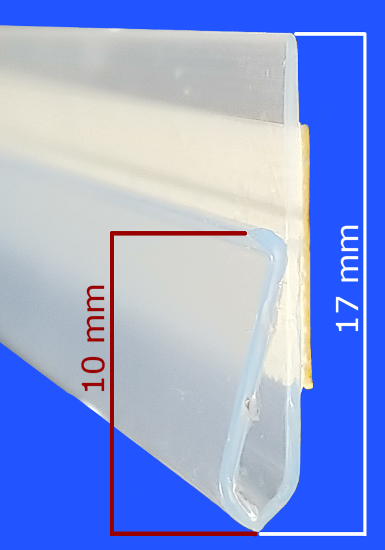 Adhesive backed Channel Strips, profile & dimensions