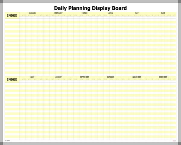 DPWB-52 – Daily Planning Display Printed Whiteboard Kit