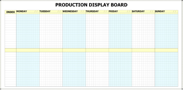 MPWB-7D - 7 Day Printed Production Whiteboard Kit