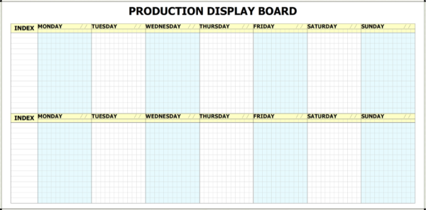 MPWB-14D - 14 Day Printed Production Whiteboard Kit