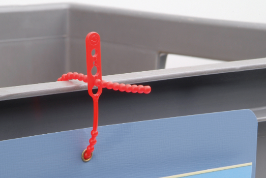 Red Plastic Fixing Ties, multi application