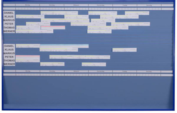 One Week Card Planning Board, A4 Documents