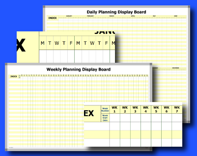 Personnel Planning Whiteboard kits, full range