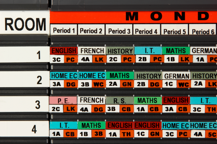 Magnetic Timetable Board – Room Schedule