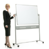 Revolving Mobile Whiteboard -plain surface