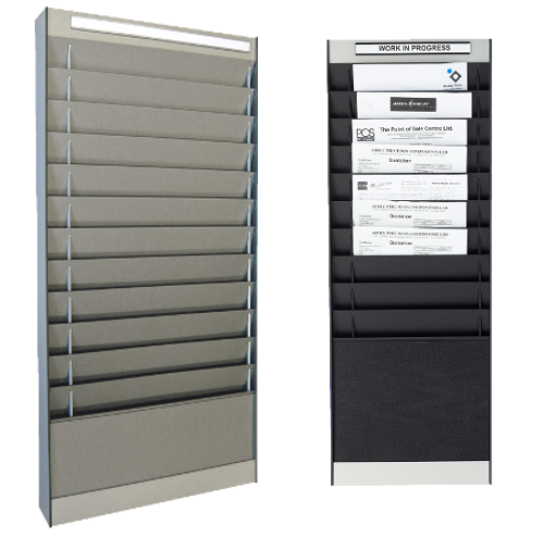 Document Storage Panels Black And Silver