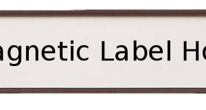 C-Profile Magnetic Label Holder Warehouse -Example Text