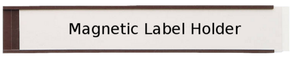 C-Profile Magnetic Label Holder Warehouse -Example Text