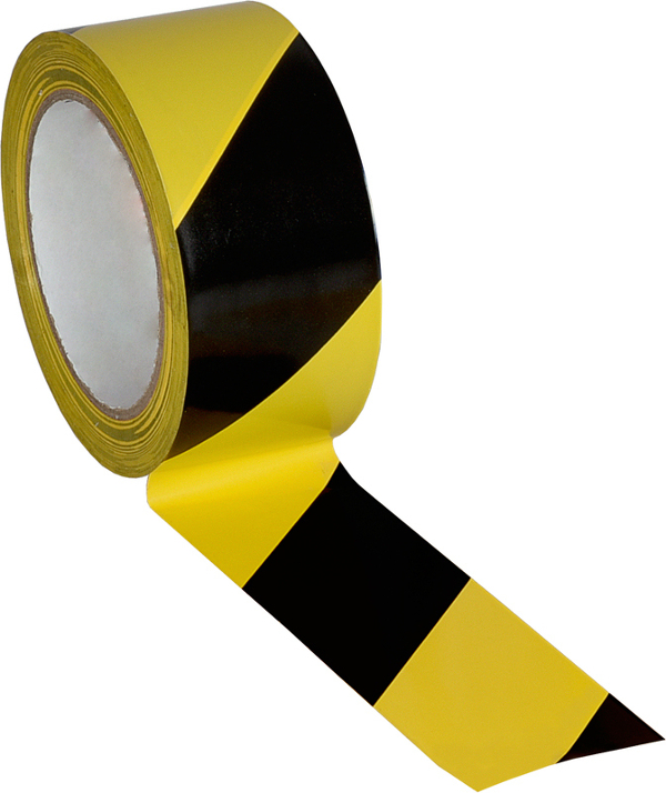Warehouse Marking Tape, Yellow & Black