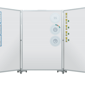 Magnetic Whiteboard Meeting Station - Full Length Boards