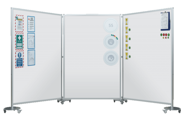 Magnetic Whiteboard Meeting Station - Full Length Boards