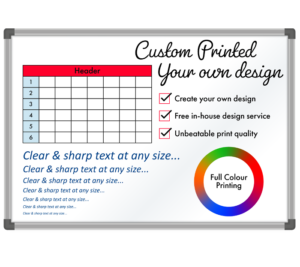 Custom Printed Whiteboard Direct Print