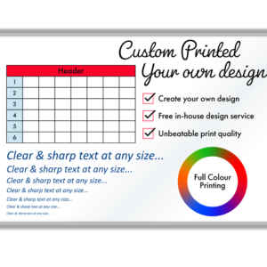 Custom Printed Whiteboard Direct Print