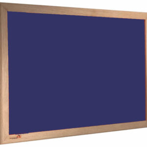 Fire Rated Noticeboard -Blue Felt, Hardwood Frame