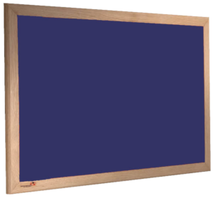 Premier Felt Noticeboard, Blue, Hardwood Frame