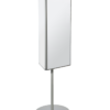 Rotating 3 Sided Magnetic Huddle Whiteboard - Half Length Whiteboards - Plain