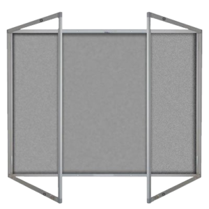 Premium Tamper Proof Noticeboard - Grey