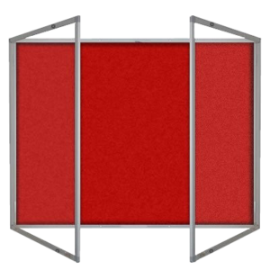 Premium Tamper Proof Noticeboard - Red