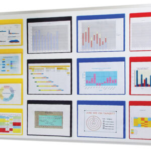 Magnetic Rainbow Pockets Whiteboard Display