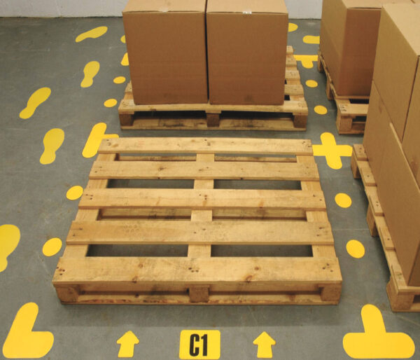 Floor Signal & Marker - Pallet Empty Marking, Yellow