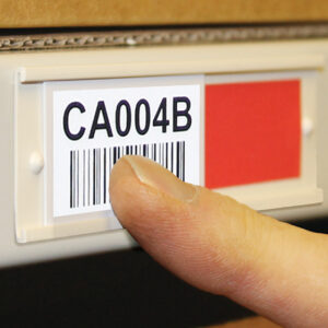 Stock Identity Slider With Printed Barcode Sticker
