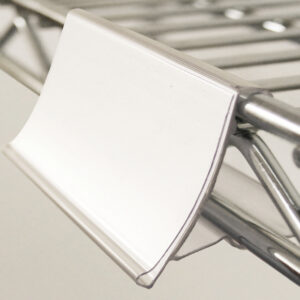 Wire Shelving Label: 33 Degree Angle
