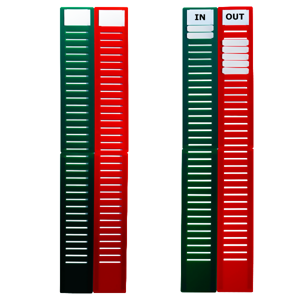 Infini-T In / Out Board. 33 name capacity