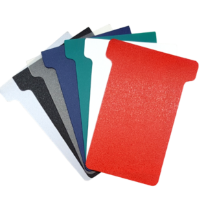 Plastic T-Cards, Size 2, Colour Swatch