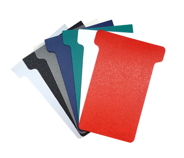 Plastic T-Cards, Size 2, Colour Swatch