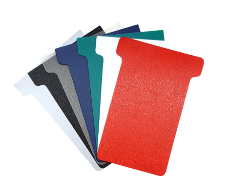 Plastic T-Cards, Size 2, Colour Swatch