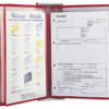 A4 Document Swivel Pocket Frame - Red