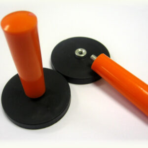 Magnetic Sign And Document Grippers - Handle On and Removed